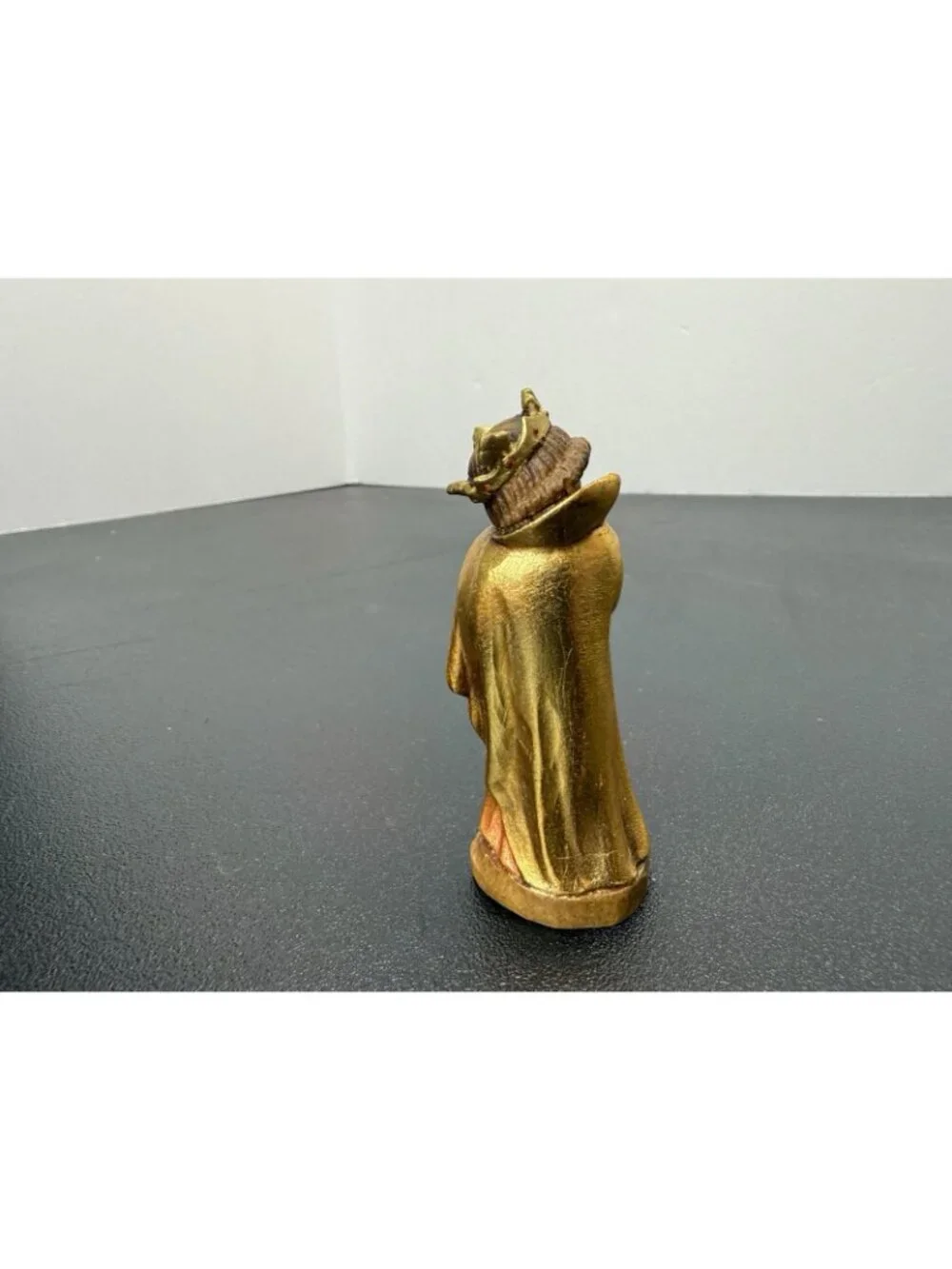 Vintage Anri Juan Ferrandiz 3” Carved Wood Nativity Wiseman King Balthasar Crown